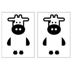 Allode 經典開關貼紙 2入, NO.10 長頸鹿