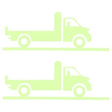 Allode 輕量夜光開關貼紙 2入, NO.11 卡車