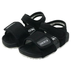 KI&MO 兒童用 RD 網眼 BK 涼鞋