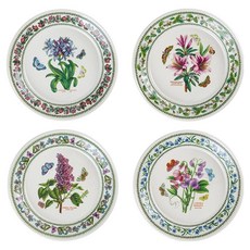 PORTmeIRION 波特玫琳恩 New Variation 中盤 D型 21cm C套組, 4個, 隨機出貨, 盤子 4入