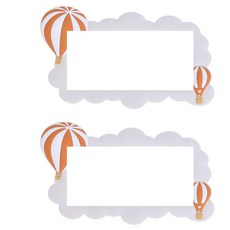 Allode 夢幻莊園開關貼紙 2入, NO.13 灰色熱氣球 中款