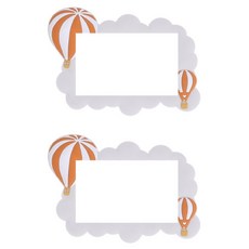 Allode 夢幻莊園開關貼紙 2入, NO.12 灰色熱氣球 小款