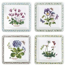 PORTmeIRION 波特玫琳恩 New Variation 方形盤 小 16.8cm 4件組, 1套, A套組, 盤子4款