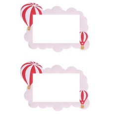 Allode 夢幻莊園開關貼紙 2入, NO.09 粉色熱氣球 小款