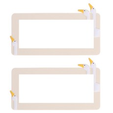 Allode 夢幻莊園開關貼紙 2入, NO.03 米色鵝 大款