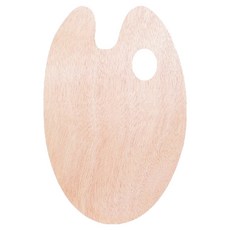 Hataesmall 好整理顏料調色盤 橢圓形 19.5cm x 29.8cm x 厚度 3mm, 1個, 1格