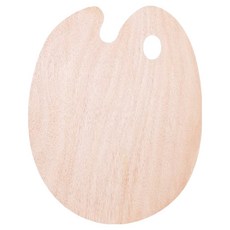 Hataesmall 易於整理的橢圓形顏料調色盤 40.5cm x 29.5cm x 厚度3mm, 1個, 1格