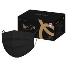 아이바나리 덴탈마스크 중형, 50개입, 1개, 퓨어블랙