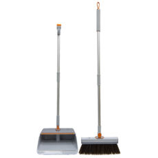 7-Nice 蓬蓽去灰掃畚組, 灰色/橘色, 1組