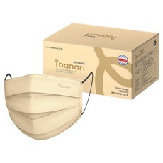 아이바나리 덴탈 마스크 중형, 50개입, 1개, 웜베이지