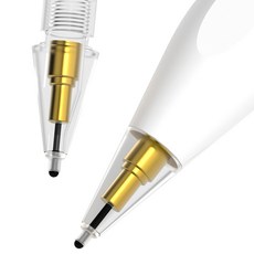GOOSPERY Apple Pencil 筆尖 靜音軟筆頭 精細筆尖款, 透明, 2個
