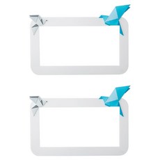 Allode 自然風開關貼紙 大型 2入, NO 13 白色色紙