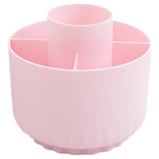 바다토끼 회전 연필꽂이 11.5 x 12.5 x 12.5 cm, 핑크, 1개