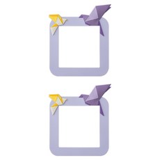 Allode 自然開關貼紙 小型 2入, NO 06 紫色色紙