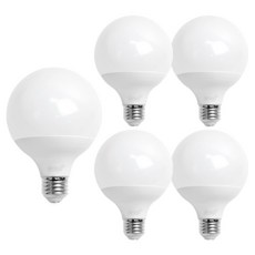 KUMHO Beongaepyo LED球泡燈 短版 15W, 晝光色, 5個