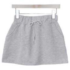 큐니걸스 여성용 심플 베이직 2 밴딩 치마바지