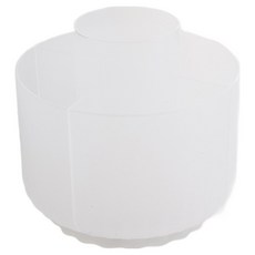 바다토끼 회전 연필꽂이 11.5 x 12.5 x 12.5 cm, 반투명, 1개