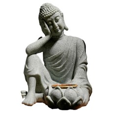 熱銷精選 藍砂石佛祖香薰1 佛教裝飾品, 1個, 混合顏色