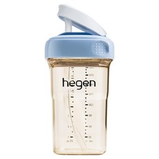 헤겐 NEW PPSU 빨대컵 느린 유속, 240ml, 블루, 1개