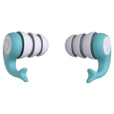 누비나 실리콘 돌고래 방음 수면 수영 공부 귀마개 좌우 세트 블루, 1세트