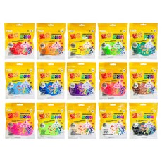 티니월드 뽀송클레이 15종 세트, 혼합색상, 50g, 1세트