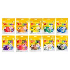 TiniWorld 蓬鬆黏土 50g x 10種組合, 1套, 混合色