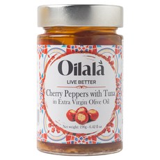 Oillala 鮪魚餡醃漬櫻桃辣椒, 1個, 190g