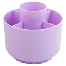 바다토끼 회전 연필꽂이 11.5 x 12.5 x 12.5 cm, 퍼플, 1개