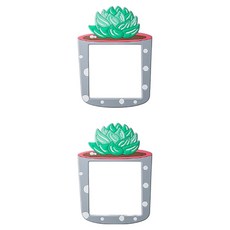 Allode 自然開關貼紙 小型 2入, NO 02 灰色花盆