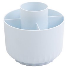 바다토끼 회전 연필꽂이 11.5 x 12.5 x 12.5 cm, 라이트 블루, 1개