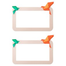 Allode 自然風開關貼紙 大型 2入, NO 16 米色色紙