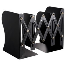 이롭상회 정리정돈 북엔드 가림막있음, 블랙