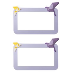 Allode 自然風開關貼紙 大型 2入, NO 14 紫色色紙