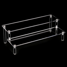 辦公室風格公仔壓克力雙層展示櫃, 1個