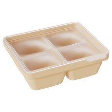 모윰 프리미엄 실리콘 이유식 큐브 4구, 머스타드, 1개