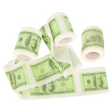 Stupid BABO 100美元印刷捲筒衛生紙, 3個, 1入, 23m