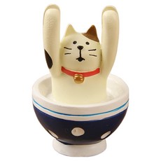 굄스 책상꾸미기 명함 메시지 홀더 꽂이, 고양이아이스크림, 1개