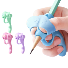 Premia Noble 落葉矽膠鉛筆矯正器 4件組 ONE SIZE, 1套, 混合色