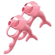 Premia Noble 海豚矽膠鉛筆矯正器 高級款 7.5cm, 粉紅色, 2個