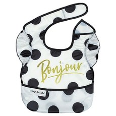 타이니트윙클 아기 방수 턱받이, 봉쥬르, 1개입, 1개