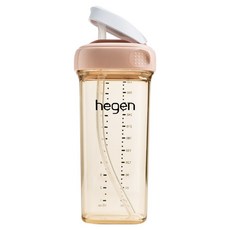 헤겐 유아용 V3 PPSU 빨대컵, 330ml, 1개, 핑크