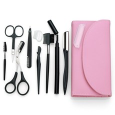 Won Teuik修眉刀剪刀修眉 8種組, 1套, 粉色