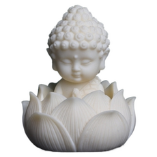 KODACHIEF 室內宗教擺飾 7.5 x 7.5 x 9 cm, 1個, 蓮花迷你模型01