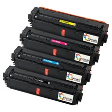 inkmade 三星 CLT-K506L C506L M506L Y506L 相容碳粉匣 4色套組, 1套, 黑色, 藍色, 紅色, 黃色