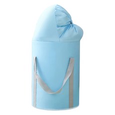 FANCY LIFE 折疊式泡腳桶, 淺藍色, 輕巧折疊方便收納，居家旅行隨時享受舒適足浴, 1個