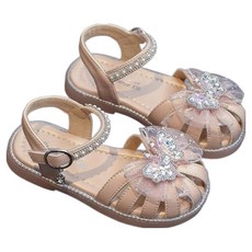 KIZTREE 女童 蝴蝶 蝴蝶結 寶石 公主 涼鞋 SZ-480