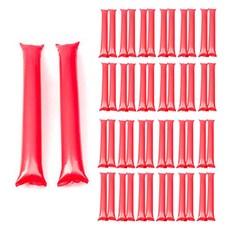 비에이비오 응원용 팡팡 막대풍선, 레드, 50개