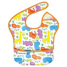 타이니트윙클 방수 턱받이, 사파리, 1개입, 1개