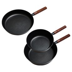 에펠 에이블리 인덕션 프라이팬 세트 3개, 블랙, 1세트, 프라이팬 28cm +궁중팬 24cm + 궁중팬 28cm