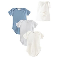 Bonpoint 嬰幼兒短袖包屁衣3件組 PEBTIBODYS3